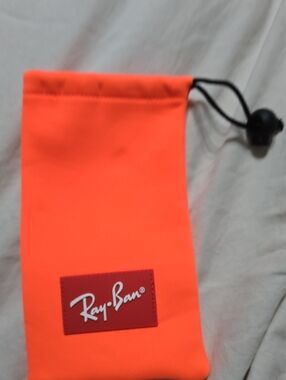 Ray-Ban Kids Sunglasses Soft Pouch Bright Orange with Red Logo